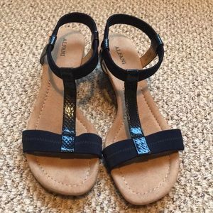 Alfani Navy Wedge Sandals